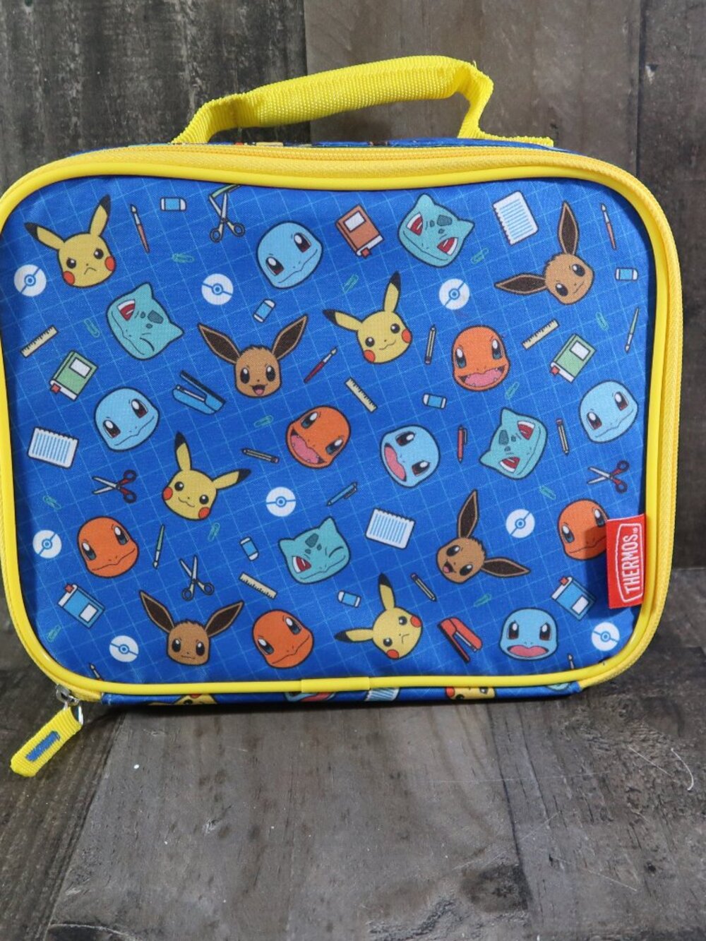 Pokemon Insulated Lunch Box Pikachu Thermos Bag Bulbasaur Charmander Squirtle